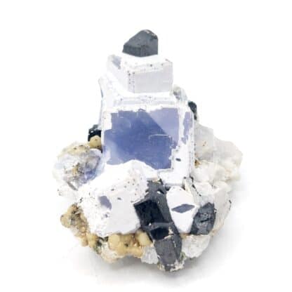 Fluorite, Wolfram, Mine d'Akchatau, région de Karaganda, Kazakhstan.