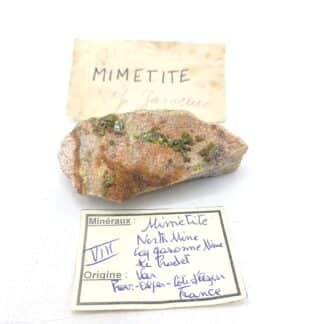 Mimétite, Mine de Cap Garonne, Le Pradet, Var.