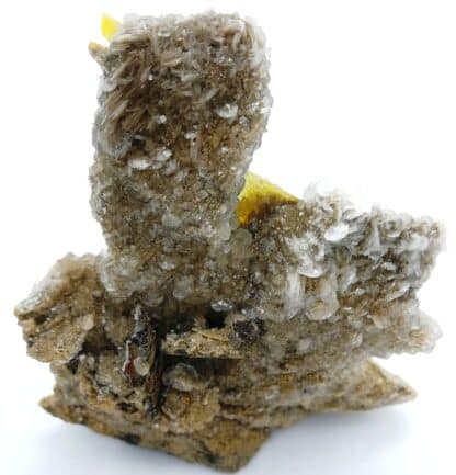 Wulfénite et Calcite, the 79 Mine, Chilito, Arizona, USA.