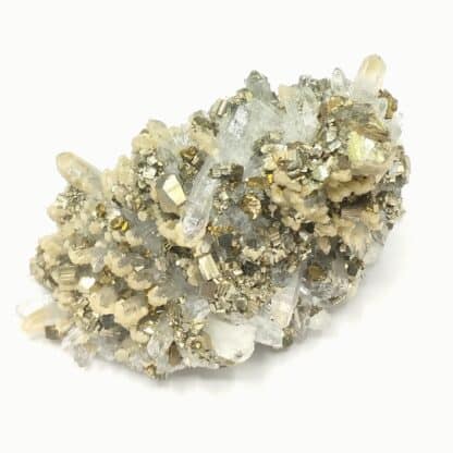 Pyrite, Quartz & Dolomite, Madan, Bulgarie.