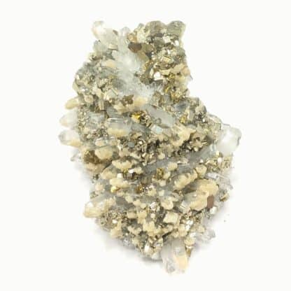 Pyrite, Quartz & Dolomite, Madan, Bulgarie.